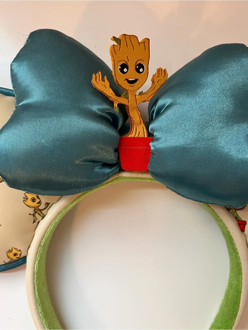 Disney Parks Baby Groot Minnie Mouse Ears Headband Guardians of the Galaxy